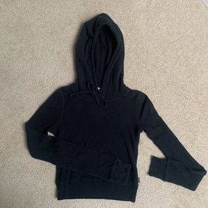 tna cropped waffle hoodie